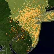 Solar Living Coverage Map And Display Of Installed Jobs