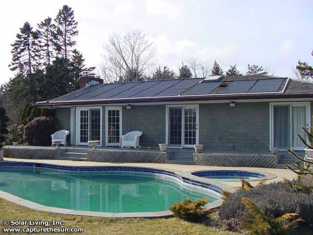 Water Mill, NY Solar Pool Heating System